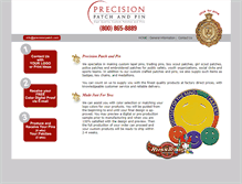 Tablet Screenshot of precisionpatch.com